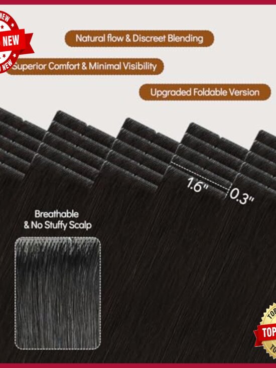 Human Hair Tape-In Extensions 14in 40g 20pcs Invisible Seamless main image 6
